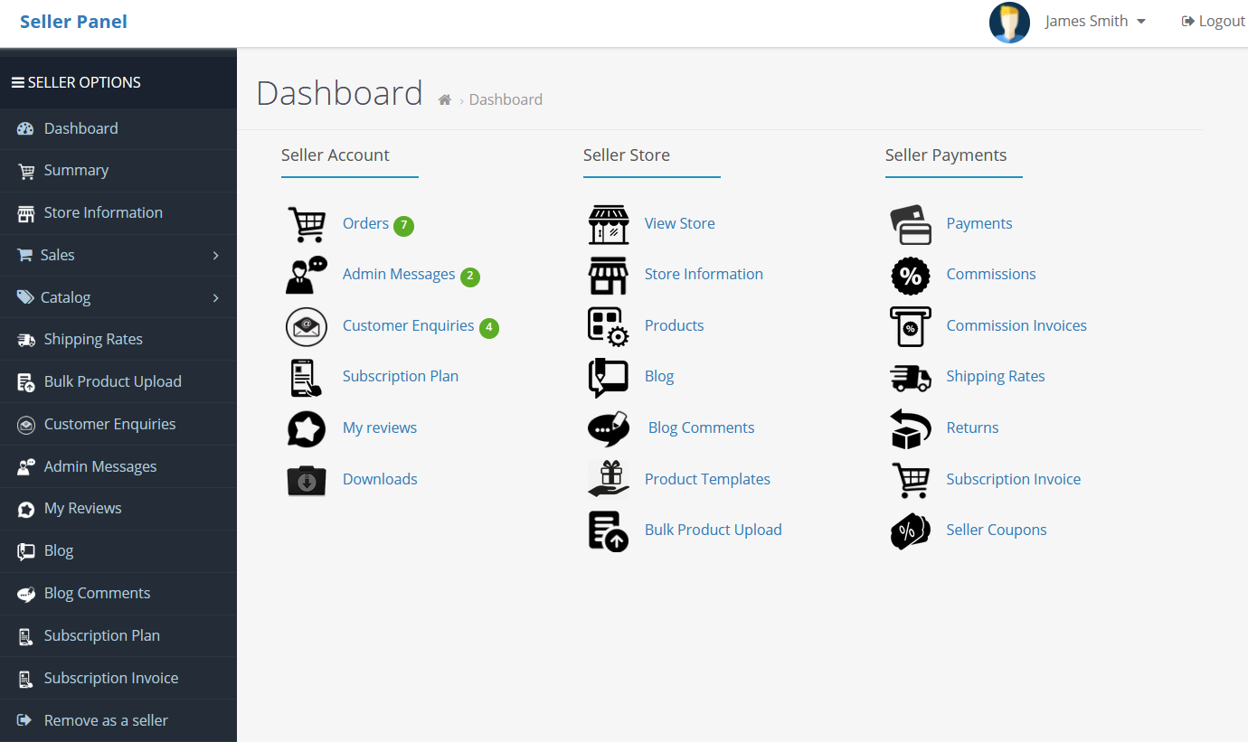 seller panel